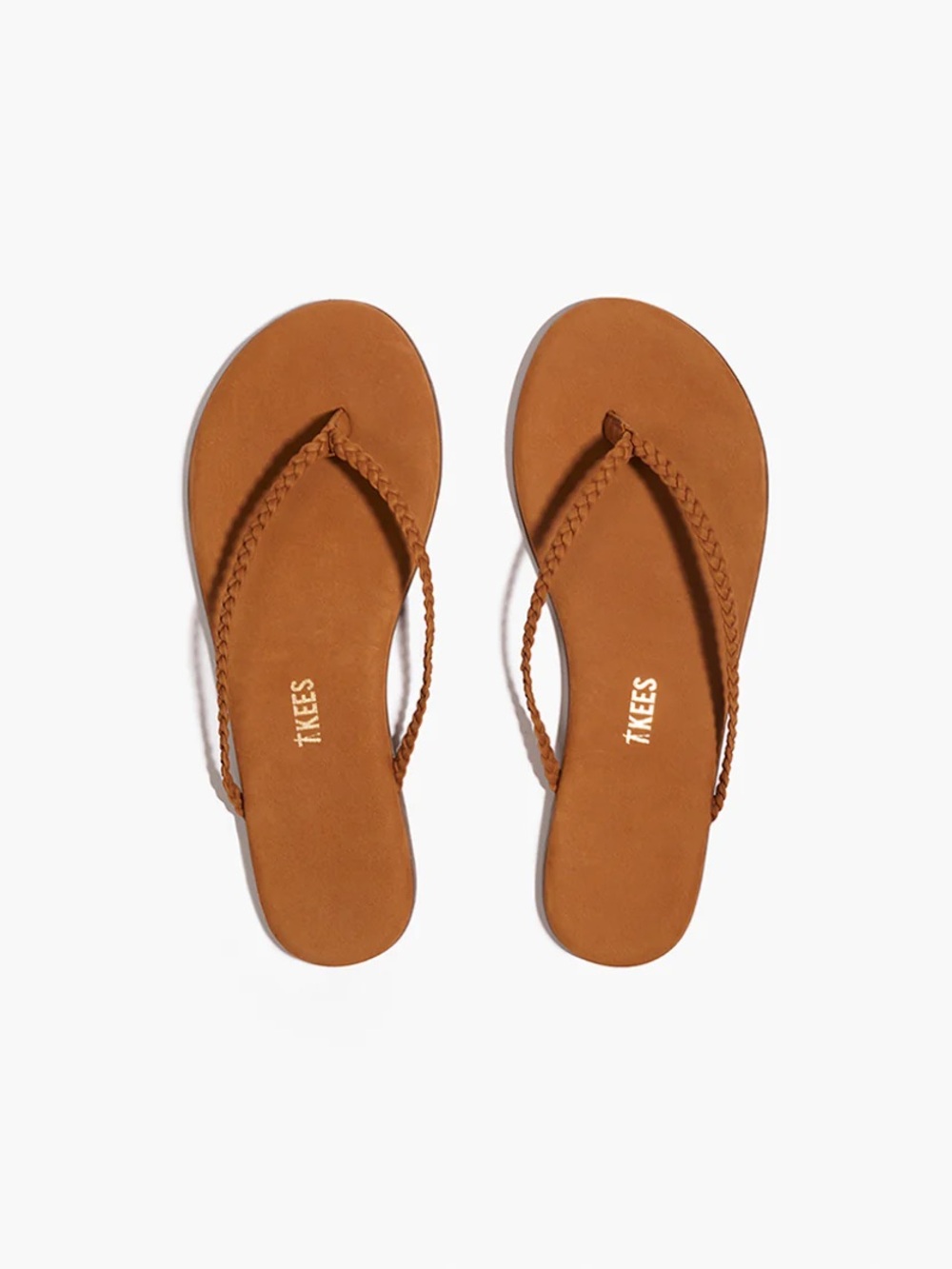 Tkees Suede Leather Lilly Braid Sandals NEW